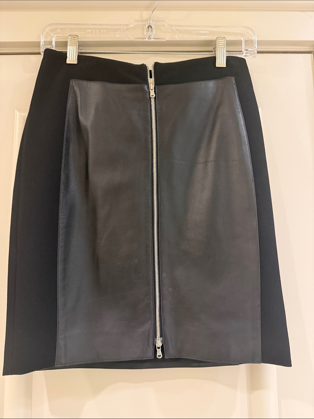 Ramy Brook Black Faux-Leather Front Mini Skirt